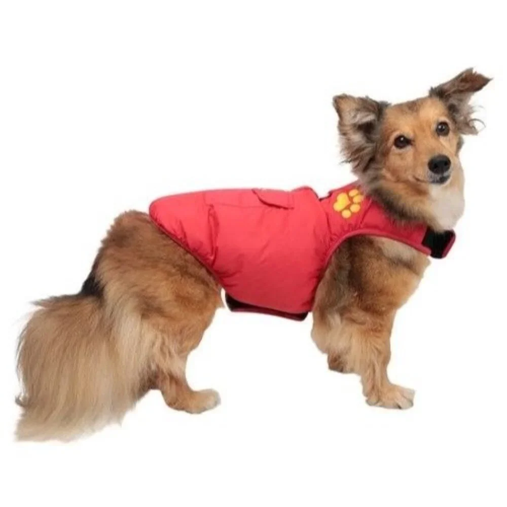 Mountain Warehouse Dog Jacket Padded Water-Resistant‎ for Small Dogs Red
